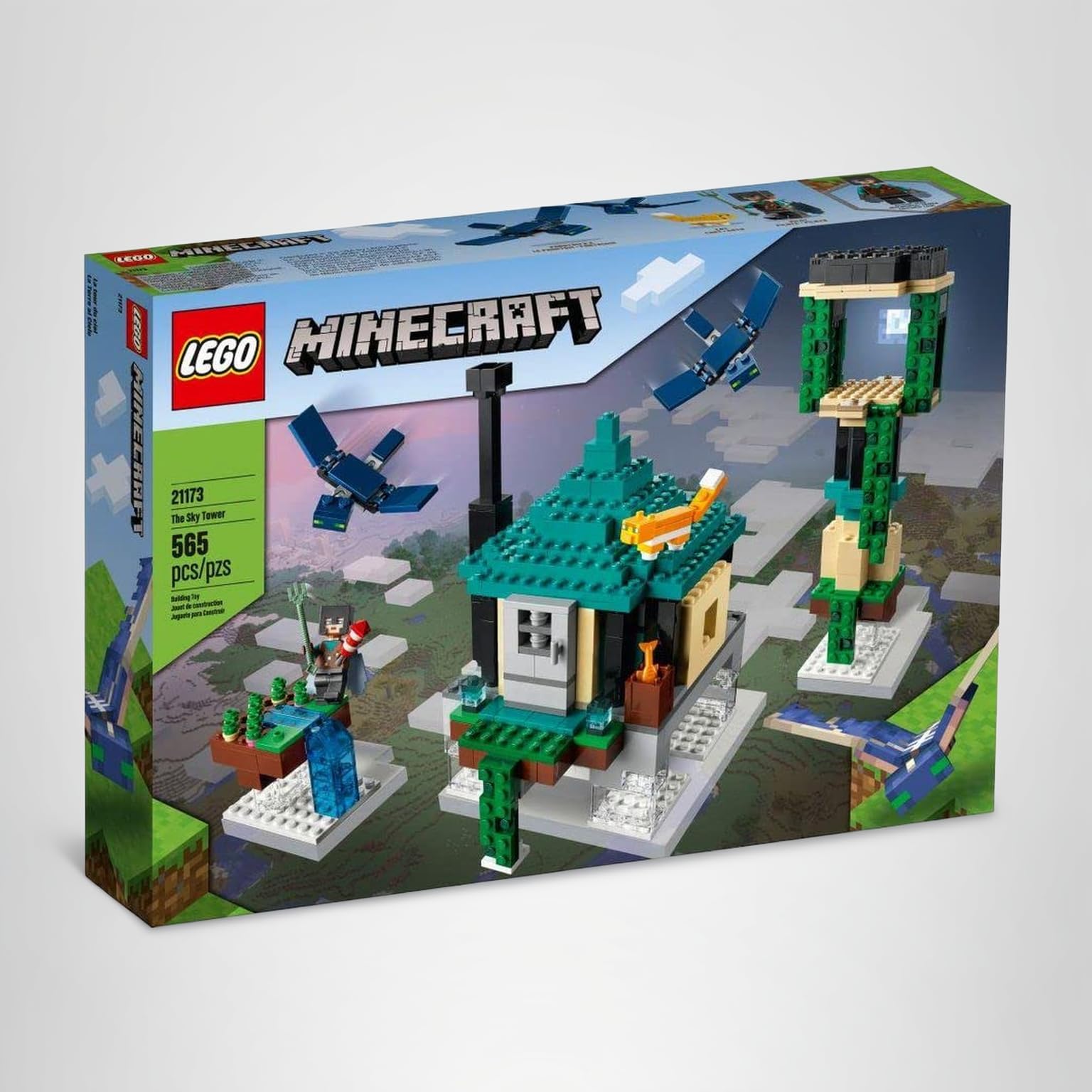 海と空 LEGO Minecraft The Sky Tower 21173 Fun Floating Islands Building